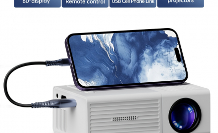 Projecteur Compact 1080P USB avec Télécommande