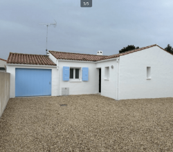 Maison individuelle plain pied, terrain clos.